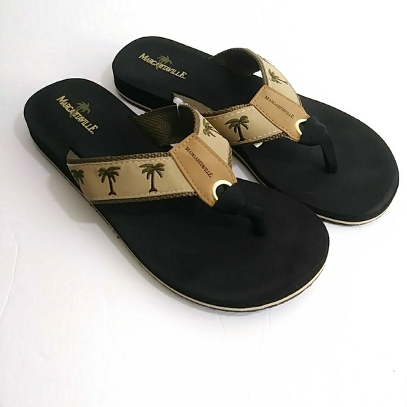 margaritaville flip flops palm trees